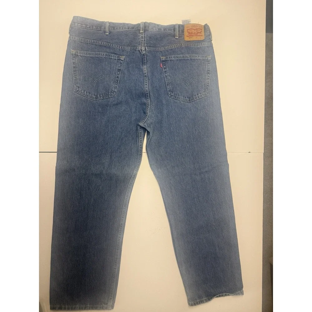 Levi's Men's 505‎ Straight Leg Regular Fit Blue Jeans Size 46 X 32